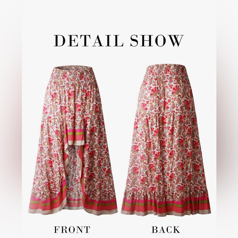 NWT BTFBM BRAND HIGH LOW MAXI SKIRT - Picture 2 of 4